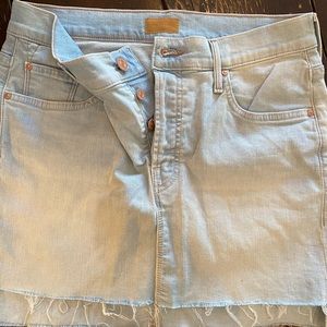 MOTHER brand mini jean skirt